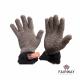 FeatherTouch Soft Bath Gloves Brown and Black x 12